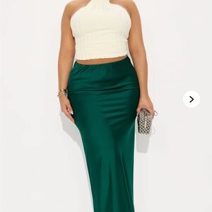 Fashion Nova Emerald Maxi Skirt